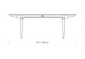 Обеденный стол CH338 Carl Hansen