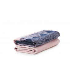 Ekko Throw Blanket navy/rose