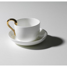 Чашка и блюдце Mine cup & saucer Gold DESIGN HOUSE STOCKHOLM