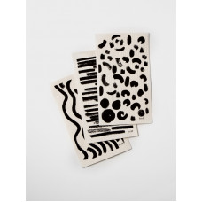 Салфетки для посуды черные (сет из 3х)