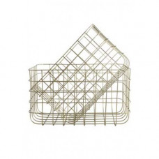 Корзина Draadmand Simply set of 2 baskets gold House doctor