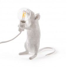Настольная лампа Mouse Lamp стоячая  белая seletti