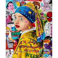 Постер GIRL WITH A CHANEL PEARL EARING  