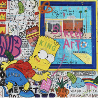 постер bart at the museum by jisbar