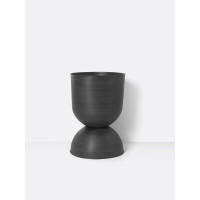 кашпо Hourglass большое черное ferm living