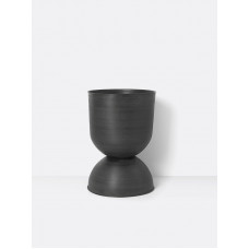 кашпо Hourglass большое черное ferm living
