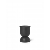 кашпо hourglass экстра маленькое черное ferm living