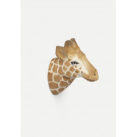 резной крючок с животными жираф