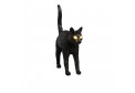 переносная  лампа JOBBY THE CAT BLACK seletti