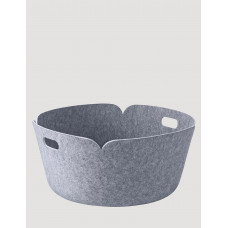 Корзина Restore круглая серая