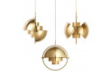 подвесной светильник multi-lite shiny brass large gubi