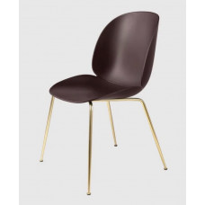 стул beetle chair, без ткани  темно-розовый/латунные ножки