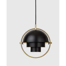 подвесной светильник MULTI-LITE PENDANT  SMALL  BRASS BASE BLACK GUBI