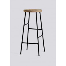 Барный стул CORNET BAR STOOL HIGH SOFT BLACK POWDER COATED STEEL HAY