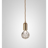 Подвесной светильник CRYSTAL BULB & PENDANT латунь