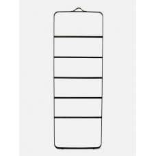 Лестница для банного полотенца, черная / темный ясень