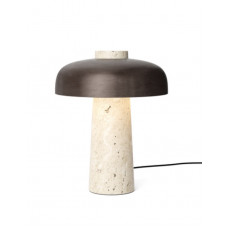 Настольная лампа Reverse, Травертин, бронзовая латунь MENU