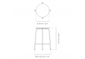 Табурет Afteroom Counter Stool textile city velvet MENU