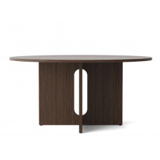 Стол Androgyne, Dining  Table, Ø150 cm,  Dark Stained Oak  Base, Dark Stained  Oak Top