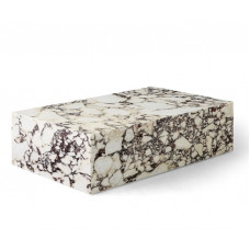 Столик PLINTH низкий, РОЗА, КАЛАКАТТА, ВИОЛА, МРАМОР