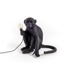 настольный светильник The Monkey Lamp Black Sitting Version Seletti