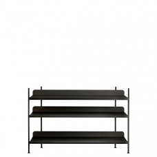 Стеллаж Compile shelf, Configuration 2, black Muuto