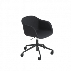 Кресло Fiber Armchair Swivel Base w. Castors & Gas Lift MUUTO