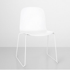 стул VISU CHAIR SLED BASE белый/белый