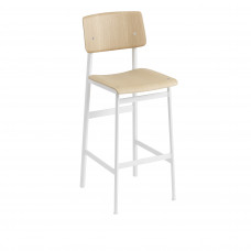 Барный стул LOFT BAR STOOL WHITE/OAK