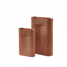 ВАЗА RIDGE VASE H 48 cm terraccota большая muuto