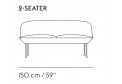 Диван Oslo sofa 2-seater muuto