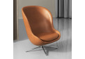 Кресло Hyg Lounge Chair High Swivel Alu Ultra Leather NORMANN COPENHAGEN