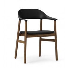 Стул Herit Armchair Upholstery Smoked Oak Spectrum Leather Black