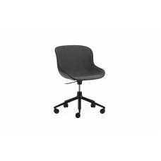 Стул Hyg Chair Swivel 5W Gaslift Front Upholstery Black Alu Black/Main Line Flax Normann Copenhagen