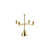 Подсвечник Pirouette Candle Holder 4 Brass Normann Copenhagen 