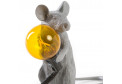 настольная лампа MOUSE LAMP SITTING GREY  seletti