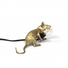 настольная лампа Mouse Lamp Gold  Lop seletti
