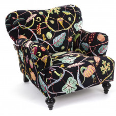 Кресло Botanical Diva  Armchair Black SELETTI
