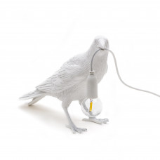 настольная лампа  Bird Lamp White Waiting белая seletti