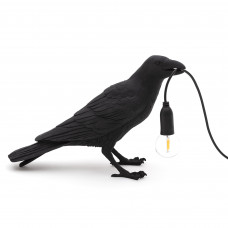 настольная лампа Bird Lamp Black Waiting черная seletti