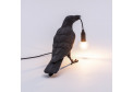 настольная лампа Bird Lamp Black Waiting черная seletti