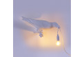 настенный светильник Bird Lamp White Looking Right белая