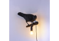 настенная лампа  Bird Lamp Black Looking Right черный