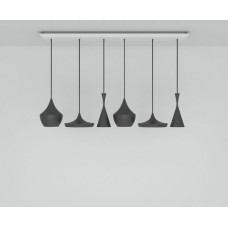 Система линейная подвесная Beat Black Range Linear Pendant System Tom Dixon