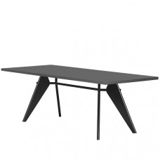 Стол Em Table 240 x 90 cm, asphalt - black Vitra