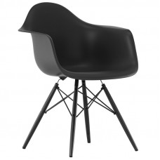 Стул Eames DAW chair, basic dark - black maple Vitra