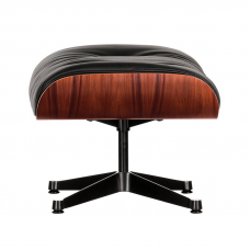 Пуф Eames Lounge Ottoman, santos palisander - black leather Vitra