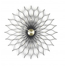 Настенные часы Sunflower Clock birch/black